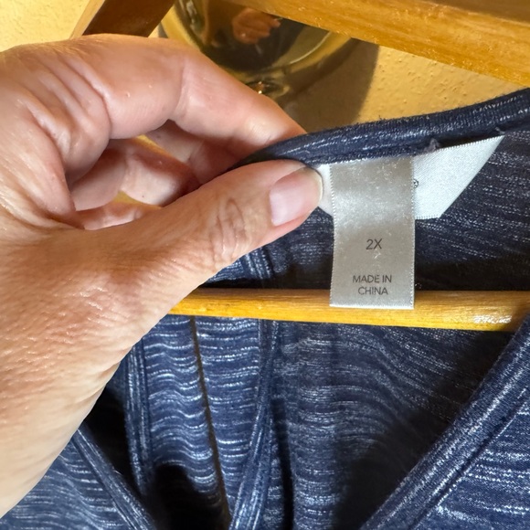 CJ Banks Navy Short Sleeve Tee - Picture 3 of 5